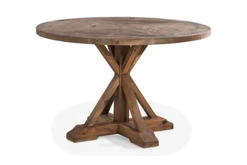 Lyon Rundt Lite Spisebord Vintage 120 cm - Natur / Tre / Alm - Møbler - Bord - Spisebord & kjøkkenbord