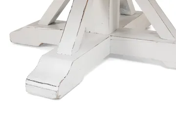 Lyon Rundt Spisebord 150 cm - Vintage / Natur / Hvit / Tre - Møbler - Bord - Spisebord & kjøkkenbord