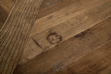 Lyon Rundt Spisebord 150 cm - Vintage / Natur / Hvit / Tre - Møbler - Bord - Spisebord & kjøkkenbord