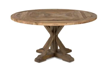 Lyon Vintage Rundt Spisebord 150 cm for 6 personer - Vintage / Alm / Tre - Møbler - Bord - Spisebord & kjøkkenbord