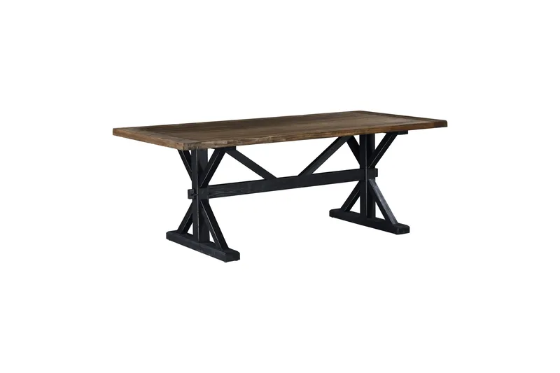 Lyon Premium uttrekkbart spisebord 200 cm Bloomington Natur, Black