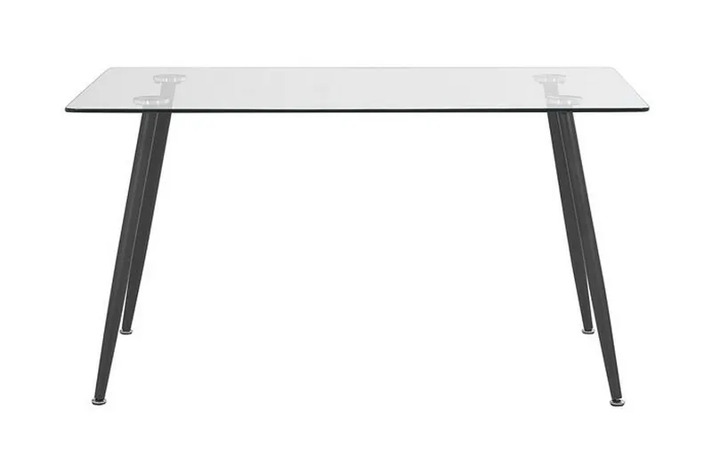 Maceys Spisebord 140 cm, Glass/Svart