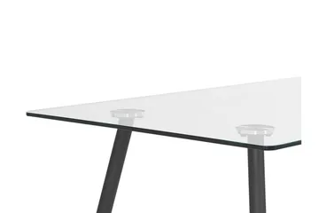 Maceys Spisebord 140 cm - Glass/Svart - Møbler - Bord - Spisebord & kjøkkenbord
