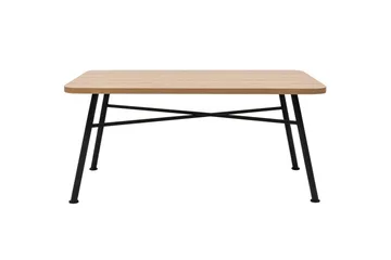 Makwana Rektangulært Spisebord 160 cm i Tre med Metallben - Naturell - Møbler - Bord - Spisebord & kjøkkenbord
