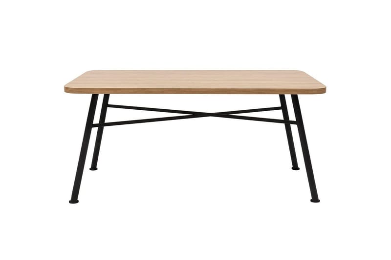 Makwana Rektangulært Spisebord 160 cm i Tre med Metallben - Naturell - Møbler - Bord - Spisebord & kjøkkenbord