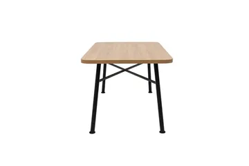 Makwana Rektangulært Spisebord 160 cm i Tre med Metallben - Naturell - Møbler - Bord - Spisebord & kjøkkenbord