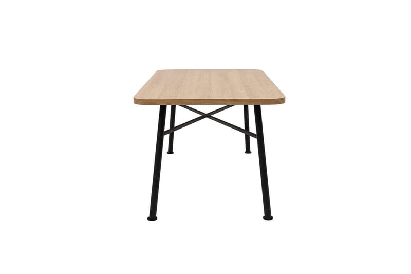 Makwana Rektangulært Spisebord 160 cm i Tre med Metallben - Naturell - Møbler - Bord - Spisebord & kjøkkenbord