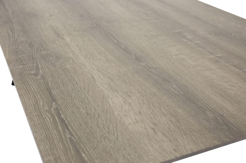 Marina Rektangulært Spisebord 180 cm i Tre med Eik- og Metallutseende - Gråbeige - Møbler - Bord - Spisebord & kjøkkenbord