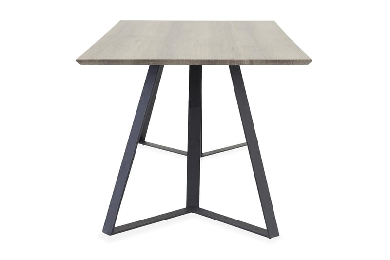 Marina Rektangulært Spisebord 180 cm i Tre med Eik- og Metallutseende - Gråbeige - Møbler - Bord - Spisebord & kjøkkenbord