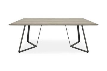 Marina Rektangulært Spisebord 180 cm i Tre med Eik- og Metallutseende - Gråbeige - Møbler - Bord - Spisebord & kjøkkenbord