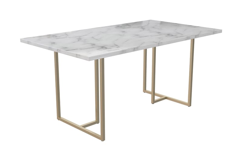 Matbord Astoria Marmor - Hvit - Spisebord & kjøkkenbord
