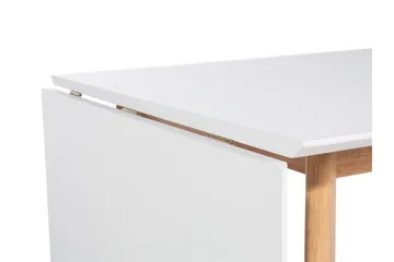 Medio Uttrekkbart Rektangulært Spisebord 120–155 cm i Tre - Hvit - Møbler - Bord - Spisebord & kjøkkenbord