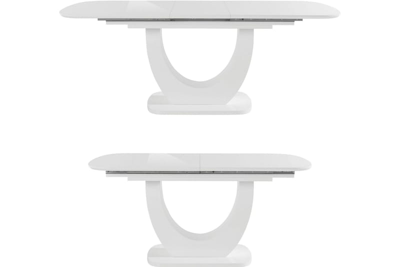 Melfort Ovalt Spisebord 160 cm - Hvit - Møbler - Bord - Spisebord & kjøkkenbord
