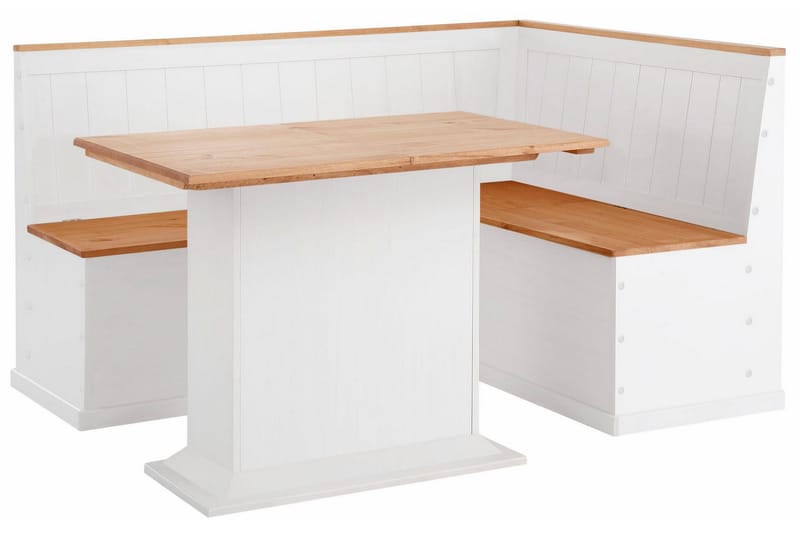 Meral Spisebord 105 cm - Hvit|Brun - Spisebord & kjøkkenbord