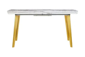 Mosby Spisebord 200 cm Sammenleggbart - Hvit/Gull - Møbler - Bord - Spisebord & kjøkkenbord