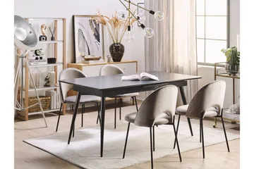 Mundon Spisebord 200 cm Sammenleggbart - Svart - Møbler - Bord - Spisebord & kjøkkenbord