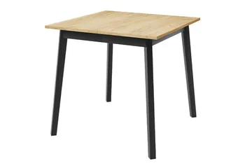 Narberth Lite Uttrekkbart Kvadratisk Spisebord 85 cm med Tre- og Eikeutseende - Svart - Møbler - Bord - Spisebord & kjøkkenbord