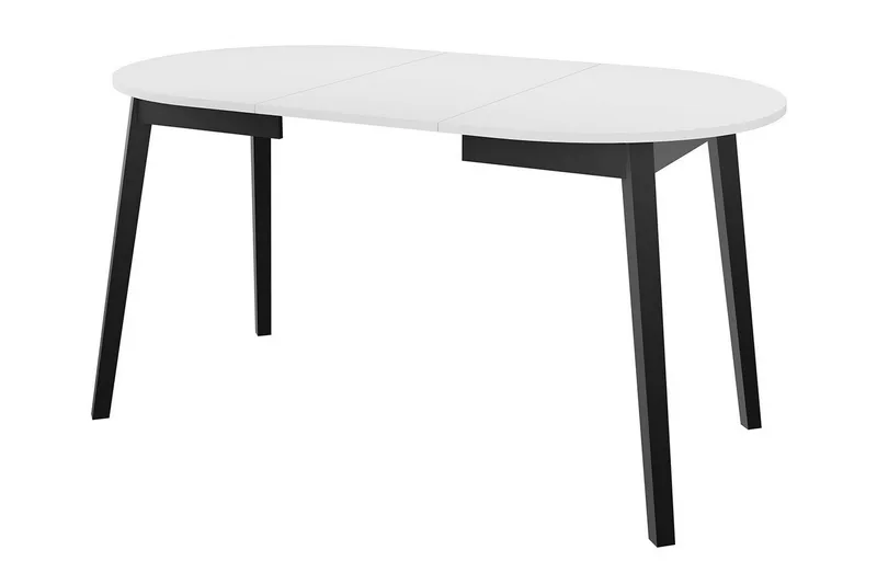 Narberth Lite Uttrekkbart Rundt Spisebord 90 cm med Betonglook - Lysegrå - Møbler - Bord - Spisebord & kjøkkenbord