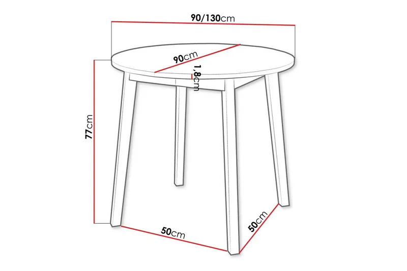 Narberth Spisebord - Hvid - Møbler - Bord - Spisebord & kjøkkenbord