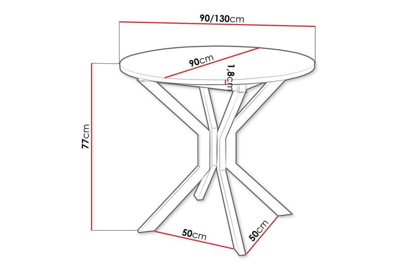 Narberth Spisebord - Hvid - Møbler - Bord - Spisebord & kjøkkenbord