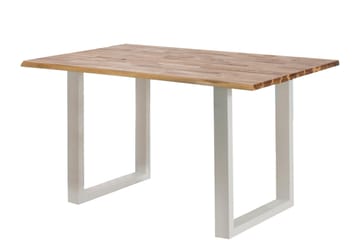 Netan Spisebord 200 cm - Akasie Brun|Hvit - Møbler - Bord - Spisebord & kjøkkenbord