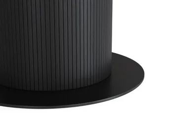 Noira Spisebord 120 cm Eik Rundt - Svart - Møbler - Bord - Spisebord & kjøkkenbord