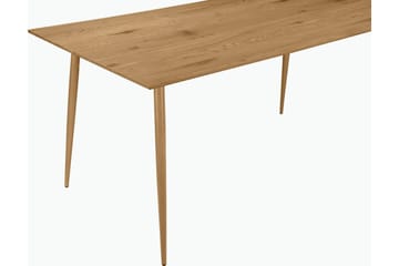 Oktoos Rektangulært Spisebord 120 cm i Tre med Metallben - Brun - Møbler - Bord - Spisebord & kjøkkenbord