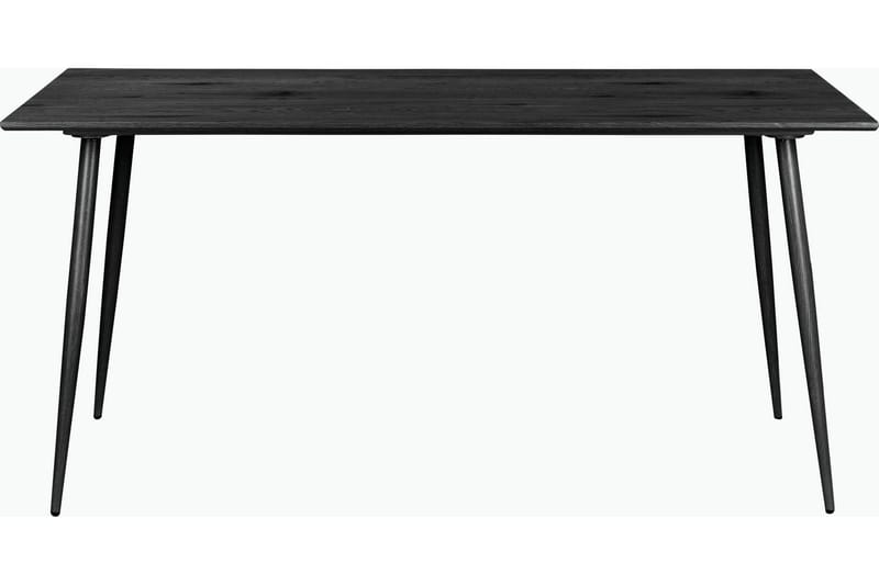 Oktoos Rektangulært Spisebord 160 cm med Tre- og Valnøttutseende - Svart - Møbler - Bord - Spisebord & kjøkkenbord