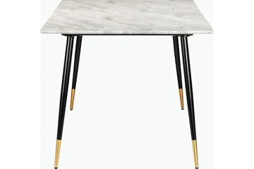 Oktoos Spisebord 160 cm - Grå/Hvit/Svart/Gull - Møbler - Bord - Spisebord & kjøkkenbord