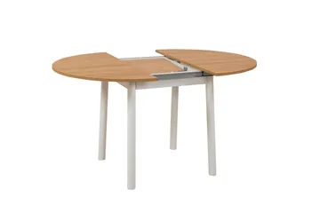 Oliver Spisebord 100 cm - Eik/Hvit - Møbler - Bord - Spisebord & kjøkkenbord