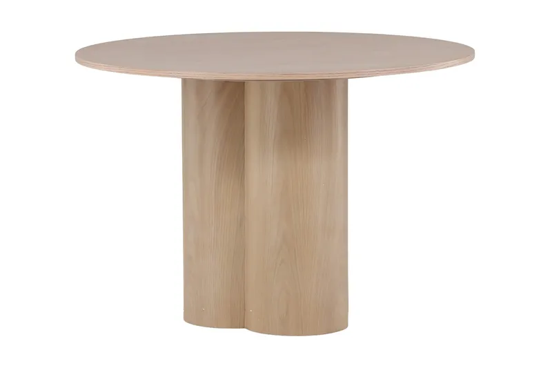 Olivia Rundt Spisebord 110 cm med Treutseende, Whitewash