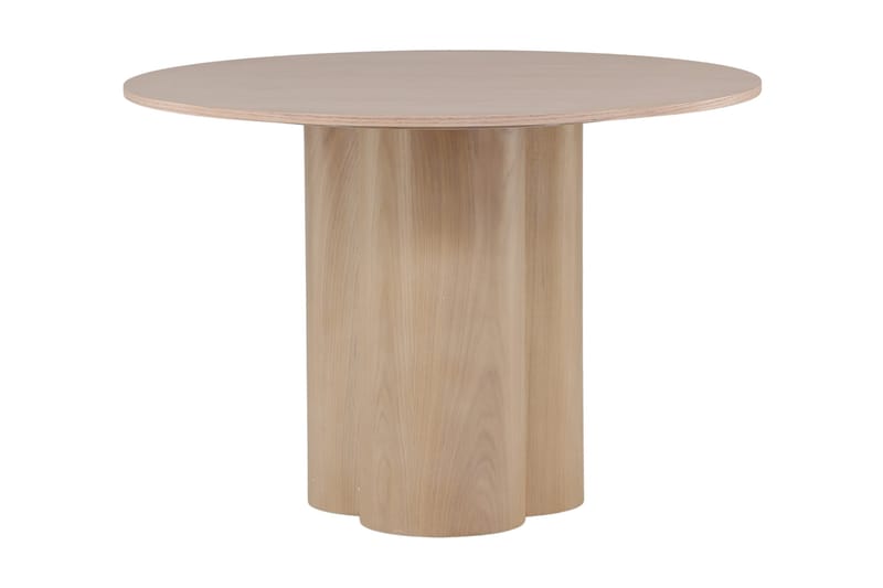 Olivia Spisebord 110 cm Rundt - Whitewash - Møbler - Bord - Sofabord & salongbord