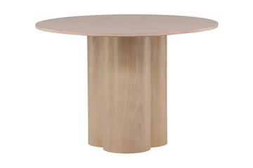 Olivia Spisebord 110 cm Rundt - Whitewash - Møbler - Bord - Sofabord & salongbord