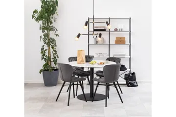 Palisades Spisebord 105 cm Rund - Sort - Møbler - Bord - Spisebord & kjøkkenbord