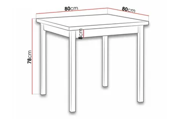 Patrickswell Matbord 80 cm Brown - Møbler - Bord - Spisebord & kjøkkenbord