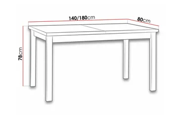 Patrickswell Matbord 80 cm NO_BRAND Black - Møbler - Bord - Spisebord & kjøkkenbord