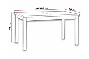 Patrickswell Matbord 80 cm NO_BRAND Black - Møbler - Bord - Spisebord & kjøkkenbord