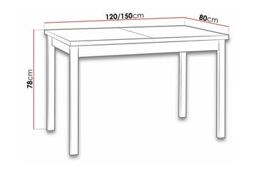 Patrickswell Matbord 80 cm NO_BRAND White - Møbler - Bord - Spisebord & kjøkkenbord