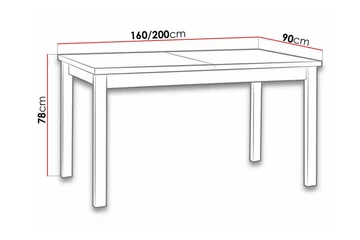 Patrickswell Matbord 90 cm NO_BRAND Black - Møbler - Bord - Spisebord & kjøkkenbord