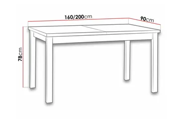 Patrickswell Matbord 90 cm NO_BRAND Black - Møbler - Bord - Spisebord & kjøkkenbord