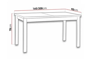 Patrickswell Matbord 90 cm NO_BRAND White - Møbler - Bord - Spisebord & kjøkkenbord