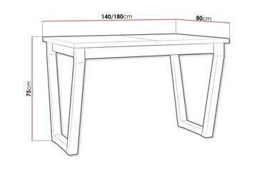 Patrickswell Spisebord 80 cm - Svart - Møbler - Bord - Spisebord & kjøkkenbord