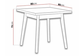 Patrickswell Spisebord 80 cm - Svart - Møbler - Bord - Spisebord & kjøkkenbord