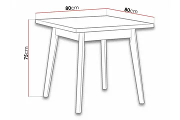 Patrickswell Spisebord 80 cm - Svart - Møbler - Bord - Spisebord & kjøkkenbord