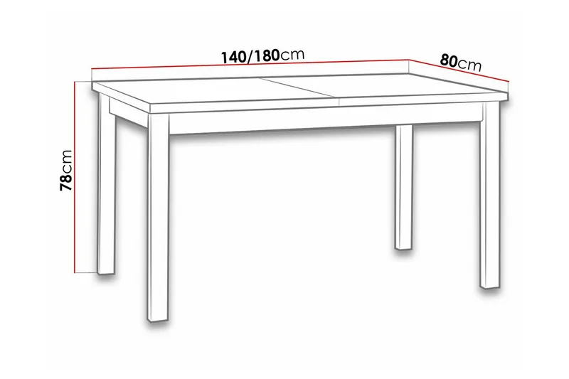 Patrickswell spisebord 80 cm - Møbler - Bord - Spisebord & kjøkkenbord