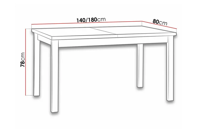 Patrickswell spisebord 80 cm - Møbler - Bord - Spisebord & kjøkkenbord