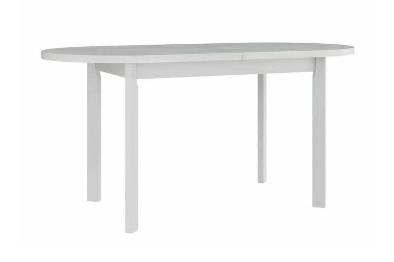Patrickswell Uttrekkbart Ovalt Spisebord 160 cm i Tre, Hvit
