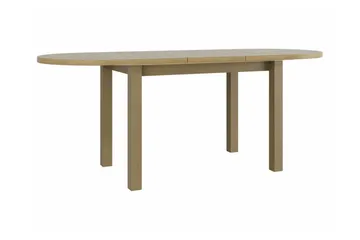 Patrickswell Uttrekkbart Ovalt Spisebord 160 cm i Tre - Hvit - Møbler - Bord - Spisebord & kjøkkenbord