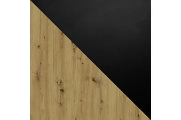 Patrickswell Uttrekkbart Rektangulært Spisebord 160–240 cm med Tre- og Eikeutseende, U-formede Ben - Svart|Natur - Møbler - Bord - Spisebord & kjøkkenbord