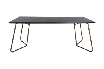 Petra Spisebord 190 cm - Sort/Kobber - Møbler - Bord - Spisebord & kjøkkenbord